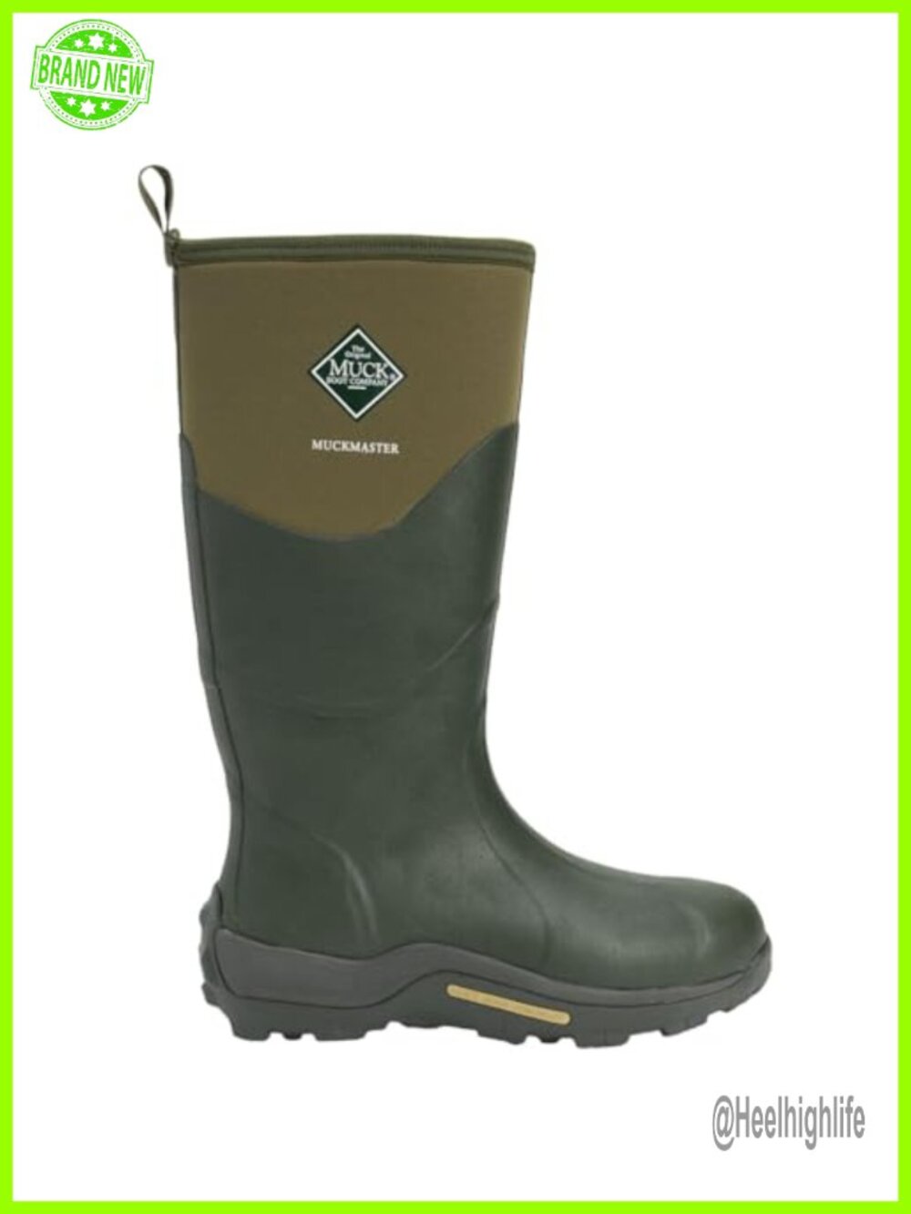 Waterproof Knee-High Work Boots Neoprene Bootie Rubber Sole